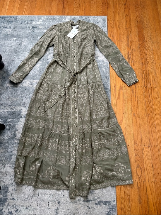 Hale Bob Dresses & Skirts - NWT! Hale Bob Bohemian Embroidered Tiered Button-front Maxi Dress, Women’s XS